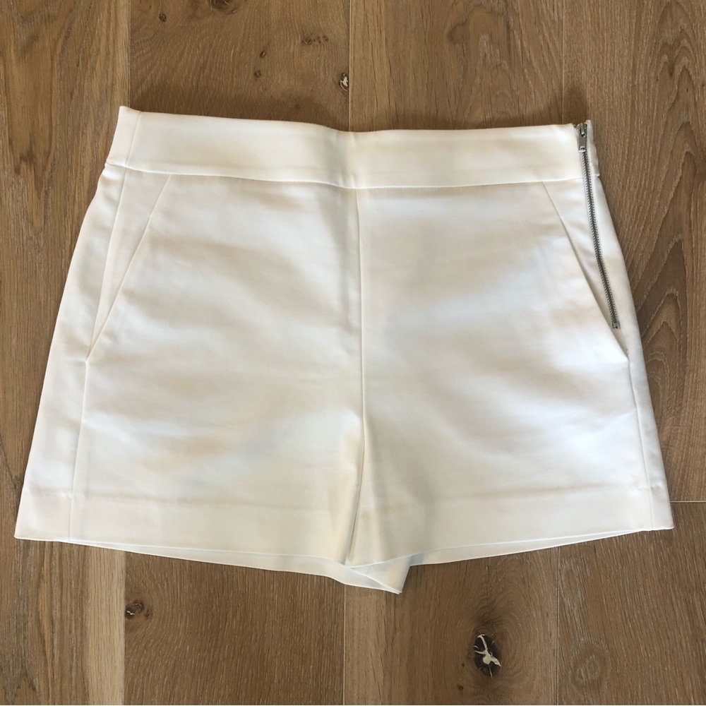 Zara Off-white Dress Shorts